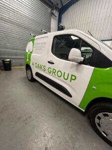Forward view of a New 4 Oaks Branded Fleet 